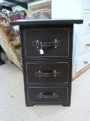 A three drawer chest