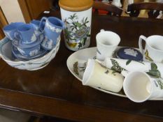 A quantity of Portmerion china, including a rolling pin etc.