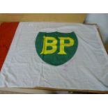 A vintage BP flag approx. 54 inches x 35 inches