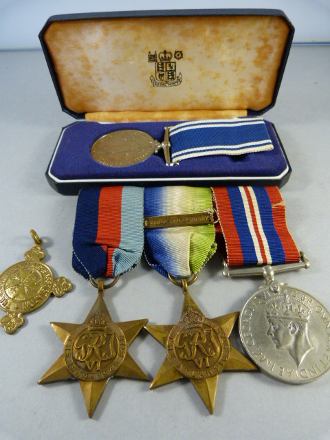 Medals: The 1939 - 1945 Star and the Atlantic Star (with France and Germany bar) with General