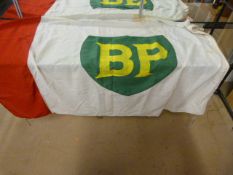 A vintage BP flag approx. 54 inches x 35 inches