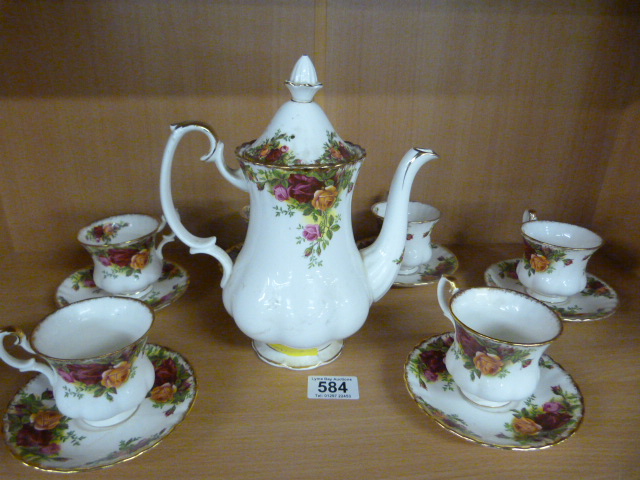 A Royal Albert country Rose part tea set