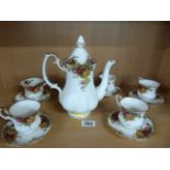 A Royal Albert country Rose part tea set