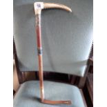 A silver mounted riding crop