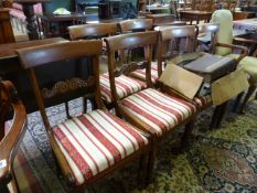 A Set of six regency dining chairs
