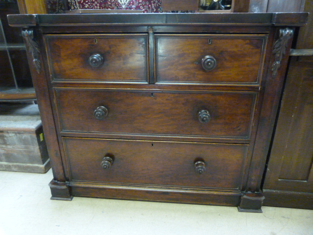 A Victorian chest of four drawers - Image 2 of 2