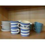 A Cornish ware part tea set and a part Meakin tea set