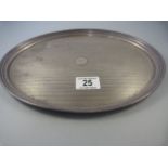 A Hallmarked silver tray total weight 379.9 g