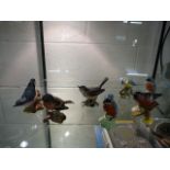 Beswick; 7 Various Bird Ornaments