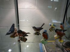 Beswick; 7 Various Bird Ornaments