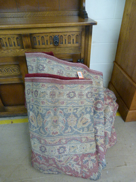 A large red ground rug