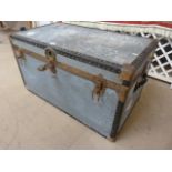 Large metal trunk