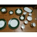 A Spode 'Green Velvet' part dinner and tea service