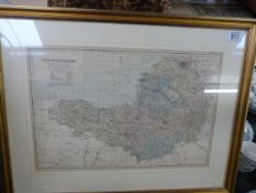 Somersetshire framed map