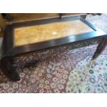 A Chinese hardwood coffee table