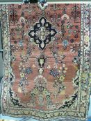 Red ground persian runner - all over design