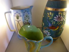 An Art Deco jug and two others