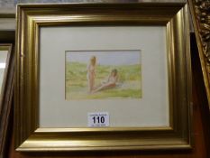 A Don Auston watercolour of nudes