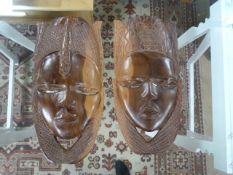 A Pair of Tribal Masks