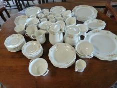 A Part Wedgwood 'Metallised' Dinner Service