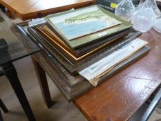 A quantity of pictures depicting Sidmouth and Beer etc