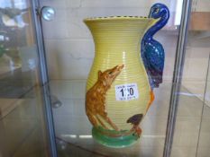 A Burleigh Ware Fox and Heron jug