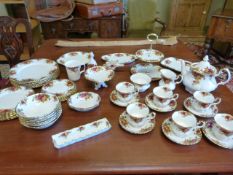 A Royal Albert part country Roses Dinner Service