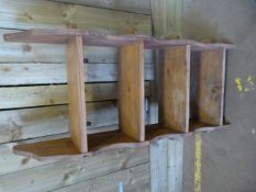 A Pine freestanding shelf