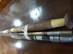Two split cane fly rods