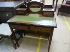 An Edwardian inlaid ladies writing desk