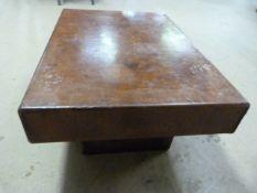 A French leather coffee table