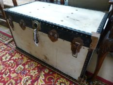 A large vintage trunk