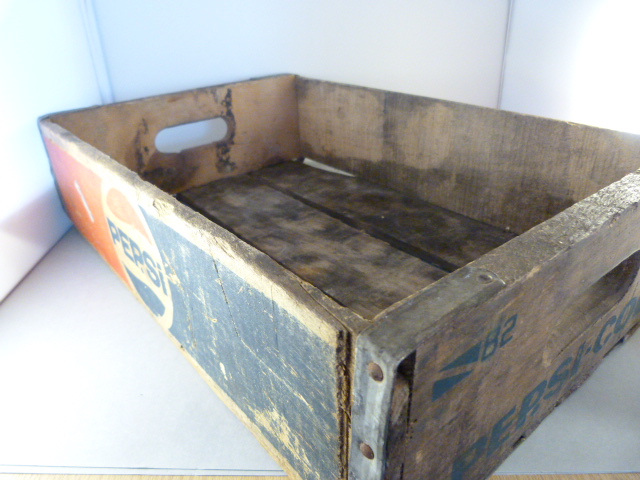 A Pepsi Advertising crate