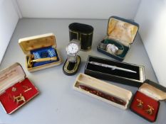 A 'Classic' watch, Sekonda watch, Gilette Presentation box, Conway Stewart Fountain Pen with 14K Nib