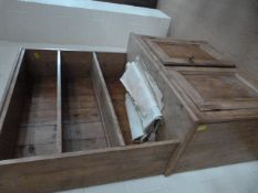 A Pine dresser with shelves over
