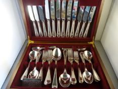 A Silverplated canteen of Cutlery