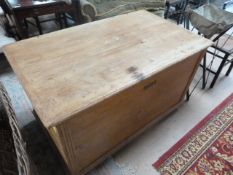 A Tall antique pine chest