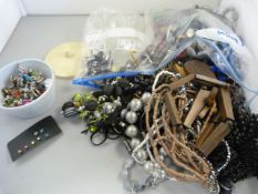 A quantity of modern costume jewellery to include earrings etc