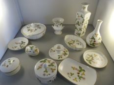 A quantity of Wedgwood decorative items - dressing table set