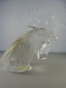 Tete de coq, signed Lalique France