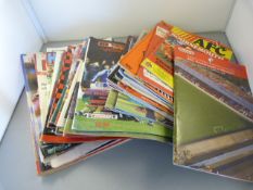 A large quantity of football programmes from various UK clubs