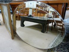 A Large oval mirror