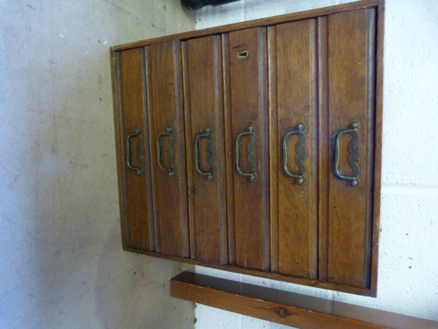 A specimen chest of six drawers