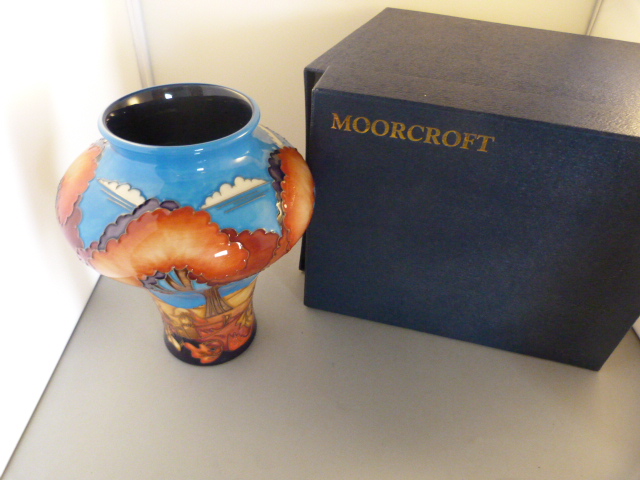 A Modern Moorcroft Vase in box