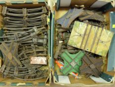 Two boxes of double O railway track