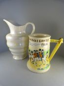 A Crown Devon Mug tankard - Widdicombe Fair and one other jug