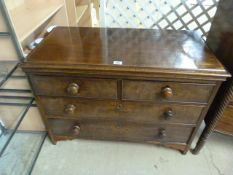 Mahogany chest of four drawers