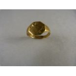 A 9ct Gold hallmarked ring - size P1/2 total weight 2.8g