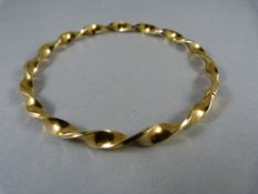 A 9ct Gold bangle - total weight 6.1g