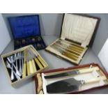 A quantity of silver plated cutlery (all boxed)